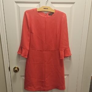 Banana Republic Coral Long Sleeve Dress